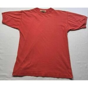 VTG Gene Ewing BIS Wrinkled Rich women's solid orange t-shirt‎ 90's sz. P